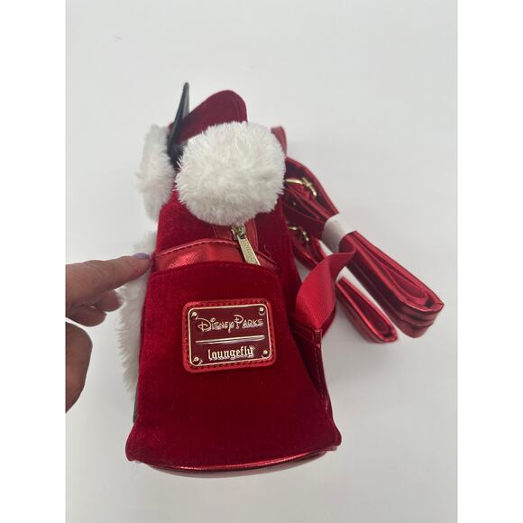 Loungefly Disney Parks Santa Mickey Mouse Mini Backpack 2019 NWOT